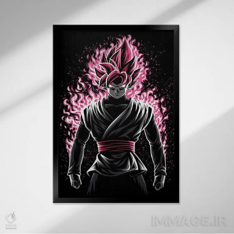 تابلو رز سیاه اثر آلبرتو پرز - نمای قابدار مشکی