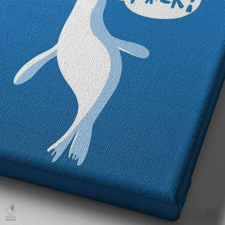 تابلو نهنگ قاتل و خوک دریایی اثر آلبرتو پرز - نمای نزدیک بافت بوم