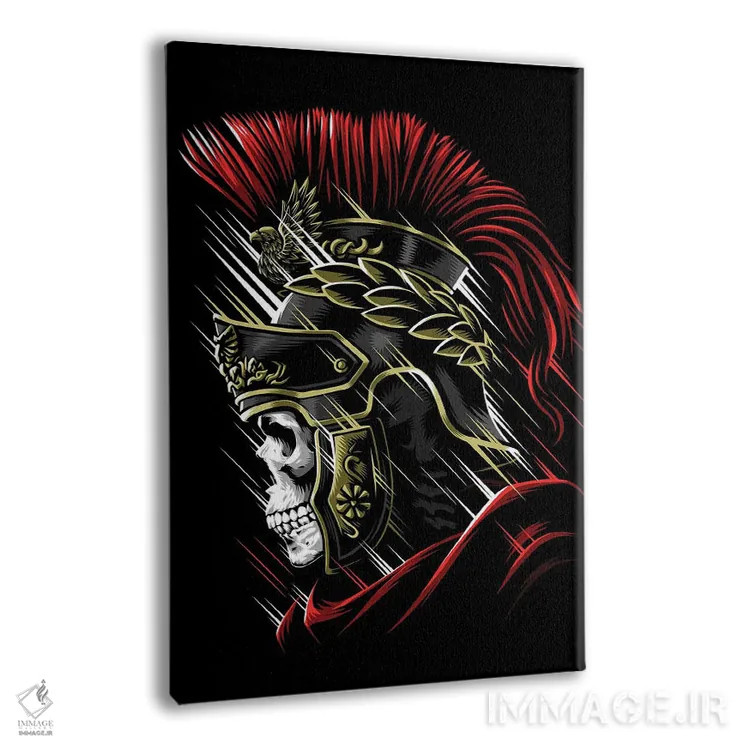 تابلو جمجمه رومی اثر آلبرتو پرز - نمای پرسپکتیو محصول