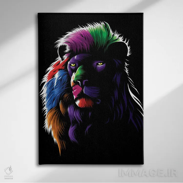 تابلو رنگهای شیر اثر آلبرتو پرز - نمای روبهرو روی دیوار