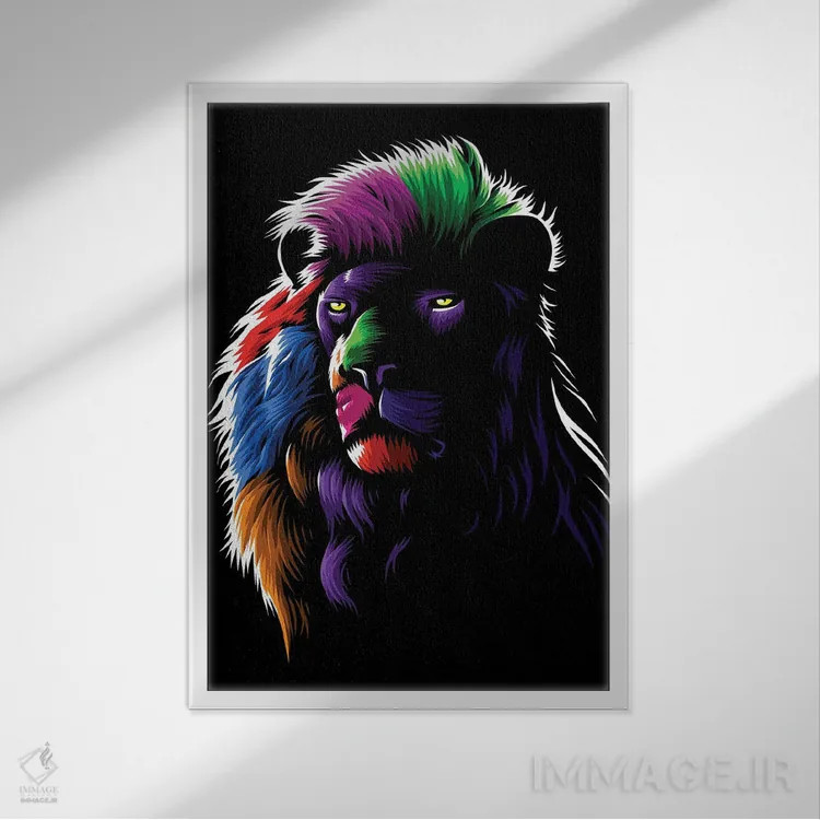 تابلو رنگهای شیر اثر آلبرتو پرز - نمای قابدار سفید