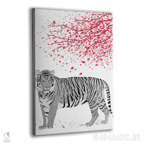 تابلو ببر درخت گیلاس اثر آلبرتو پرز - نمای پرسپکتیو محصول