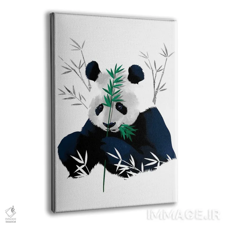 تابلو پاندای بامبو اثر آلبرتو پرز - نمای پرسپکتیو محصول