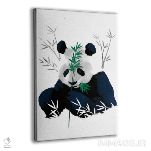 تابلو پاندای بامبو اثر آلبرتو پرز - نمای پرسپکتیو محصول