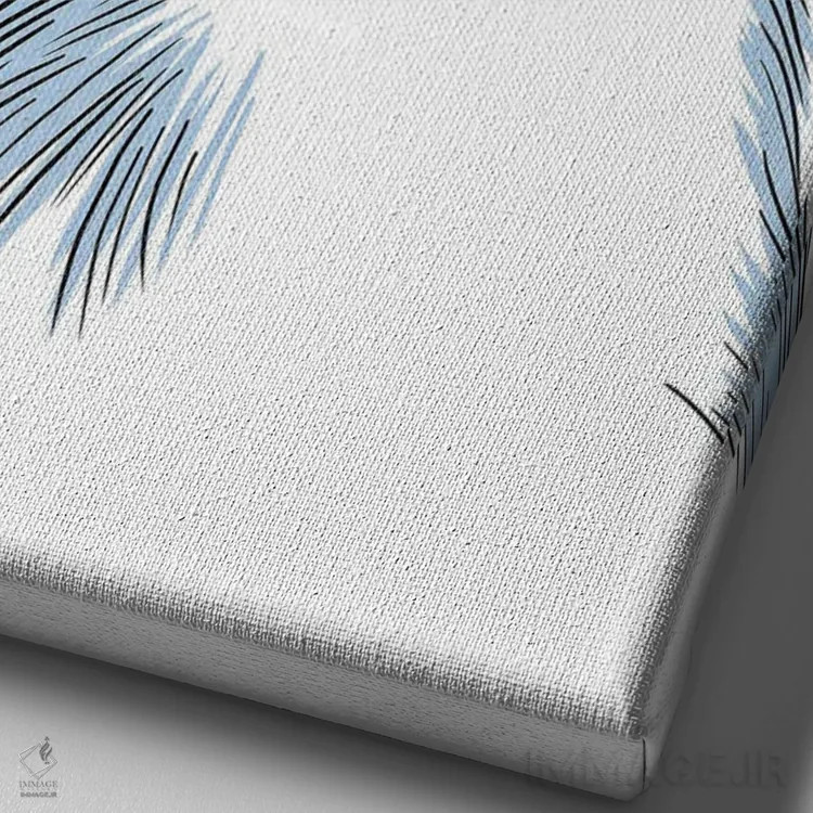 تابلو طرح طوطی اثر آلبرتو پرز - نمای نزدیک بافت بوم