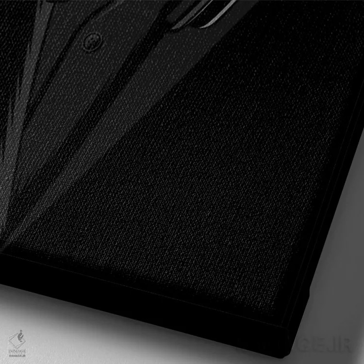 تابلو پلنگ تکنو اثر آلبرتو پرز - نمای نزدیک بافت بوم