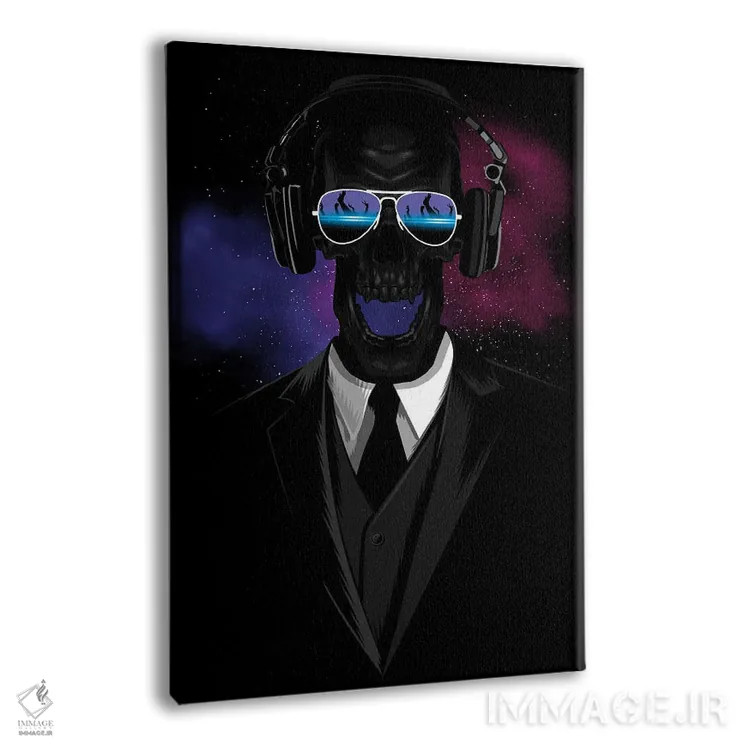 تابلو جمجمهٔ دیجی اثر آلبرتو پرز - نمای پرسپکتیو محصول