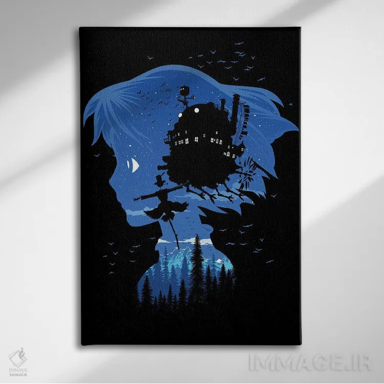 تابلو شب قلعه اثر آلبرتو پرز - نمای روبهرو روی دیوار