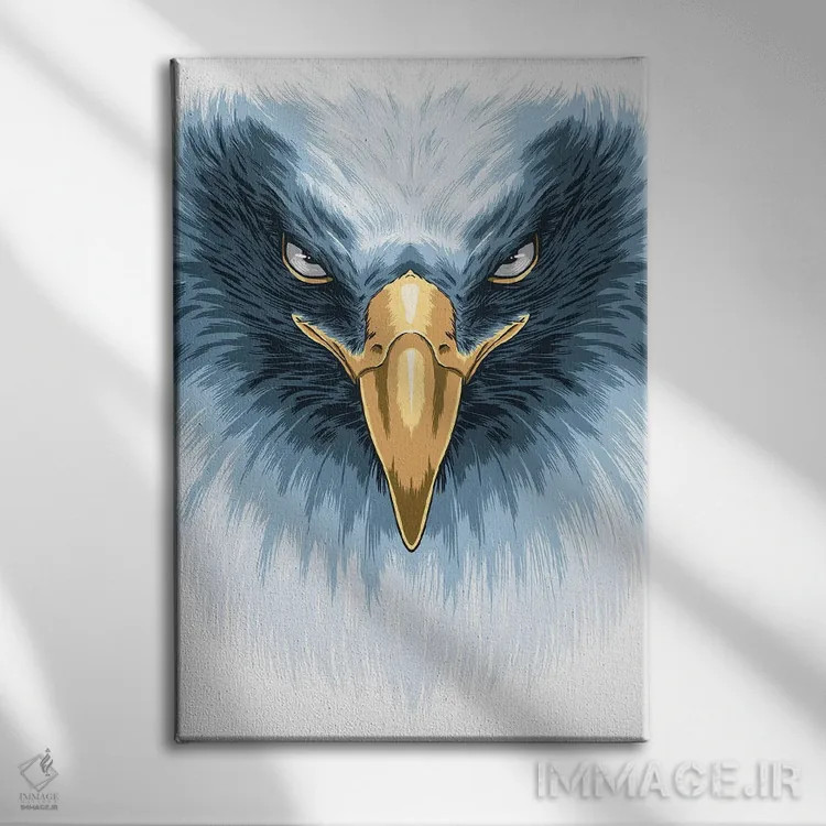 تابلو عقاب سفید اثر آلبرتو پرز - نمای روبهرو روی دیوار