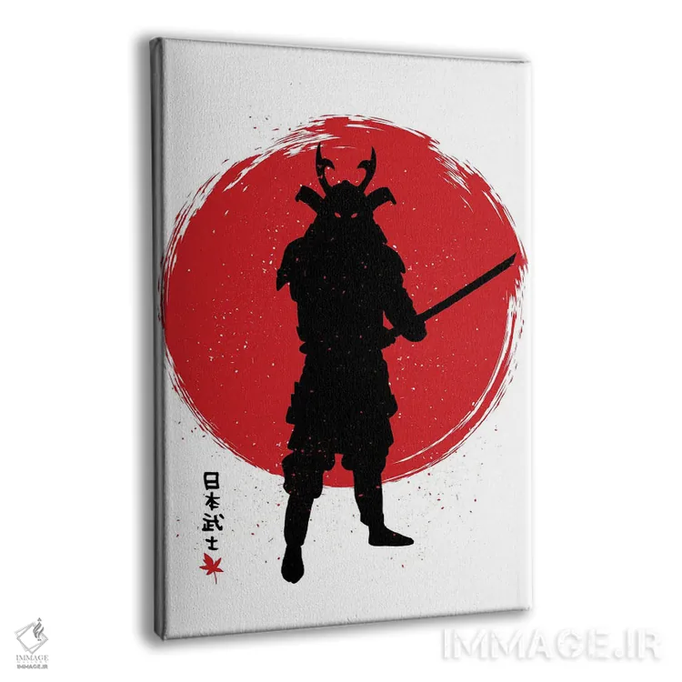 تابلو سامورایی با کاتانا (شمشیر ژاپنی) اثر آلبرتو پرز - نمای پرسپکتیو محصول