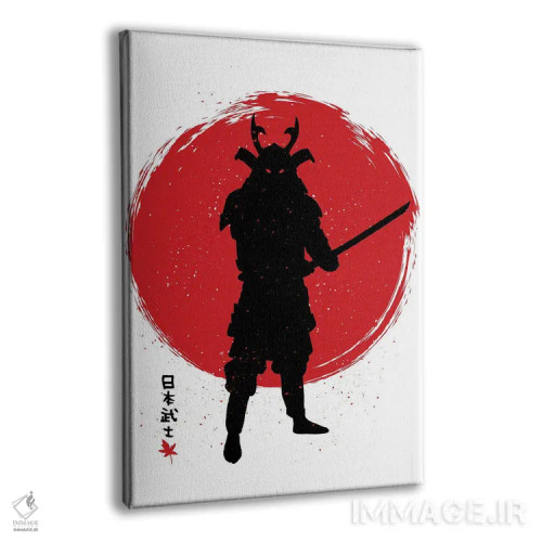 تابلو سامورایی با کاتانا (شمشیر ژاپنی) اثر آلبرتو پرز - نمای پرسپکتیو محصول