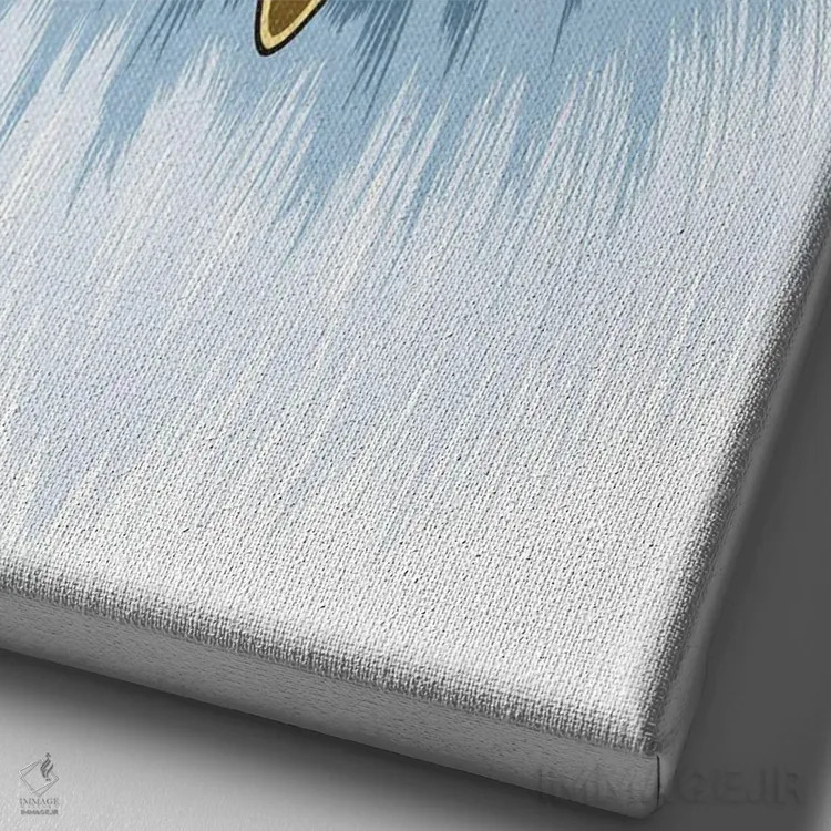 تابلو عقاب سفید اثر آلبرتو پرز - نمای نزدیک بافت بوم