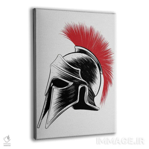 تابلو کلاهخود اسپارتان (یونان باستان) اثر آلبرتو پرز - نمای پرسپکتیو محصول