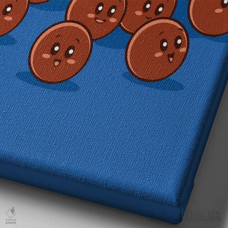 تابلو خانواده آووکادو اثر آلبرتو پرز - نمای نزدیک بافت بوم