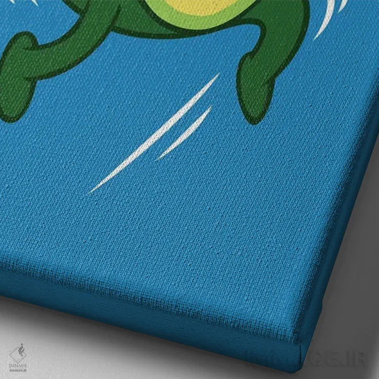 تابلو توپ آووکادوها اثر آلبرتو پرز - نمای نزدیک بافت بوم