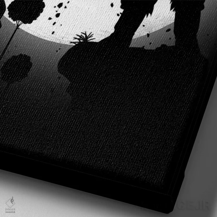 تابلو نبرد اسطورهای اثر آلبرتو پرز - نمای نزدیک بافت بوم