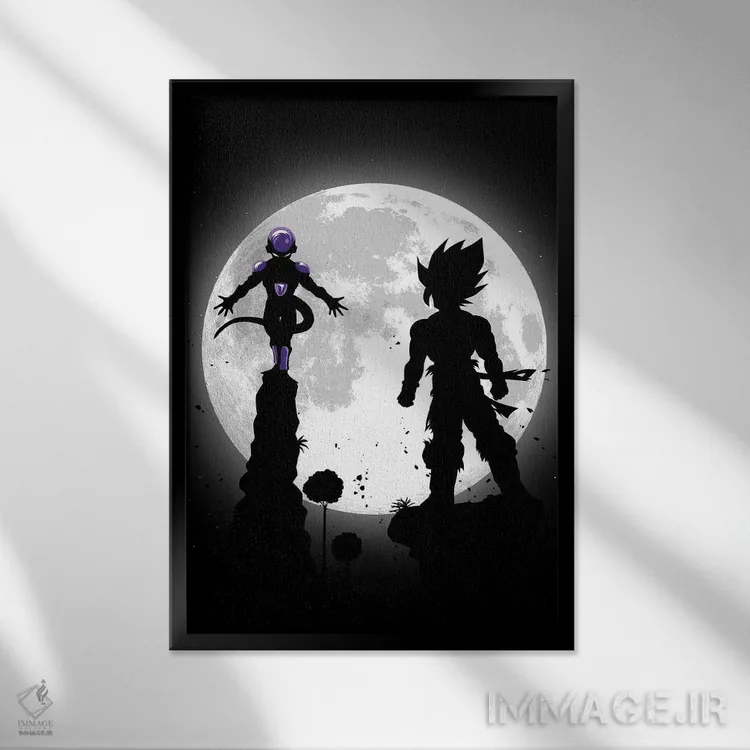 تابلو نبرد اسطورهای اثر آلبرتو پرز - نمای قابدار مشکی