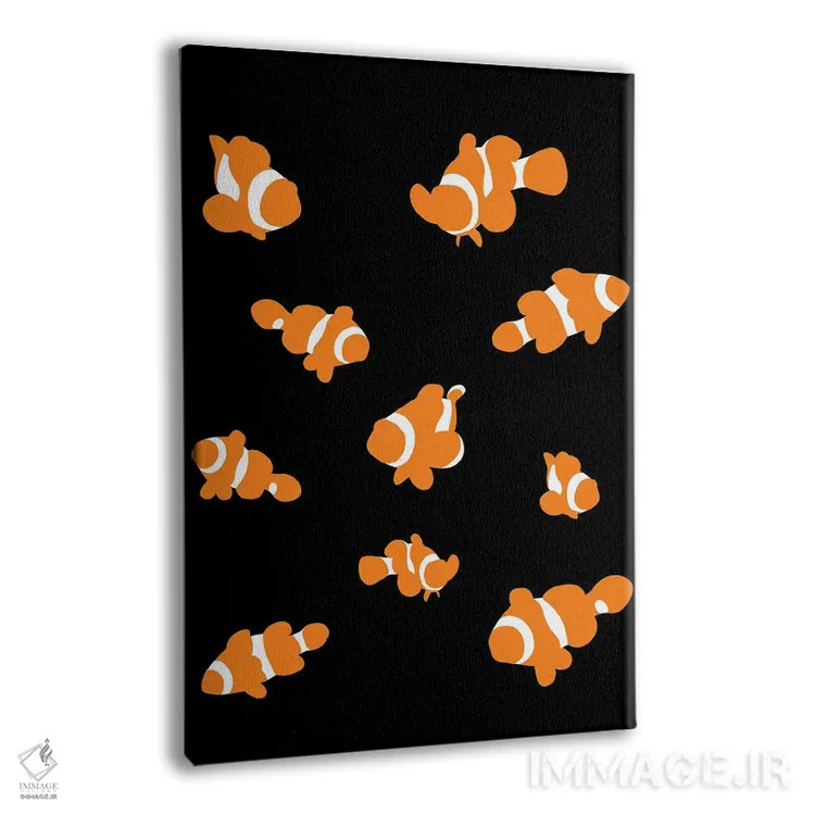 تابلو ماهی دلقک اثر آلبرتو پرز - نمای پرسپکتیو محصول