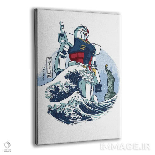 تابلو موج ربات اسلحهدار اثر آلبرتو پرز - نمای پرسپکتیو محصول