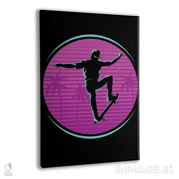 تابلو اسکیت کلاسیک (رترو) اثر آلبرتو پرز - نمای پرسپکتیو محصول