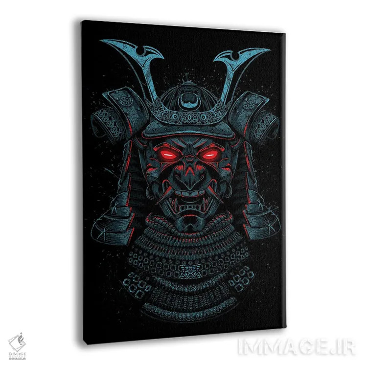 تابلو سامورایی با چشمان قرمز اثر آلبرتو پرز - نمای پرسپکتیو محصول