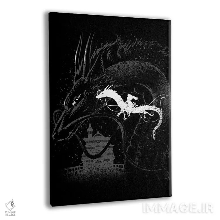 تابلو سوار بر اژدها اثر آلبرتو پرز - نمای پرسپکتیو محصول