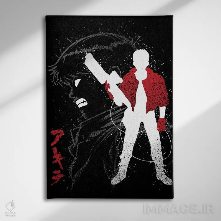 تابلو موتورسوار در نئوتوکیو اثر آلبرتو پرز - نمای روبهرو روی دیوار