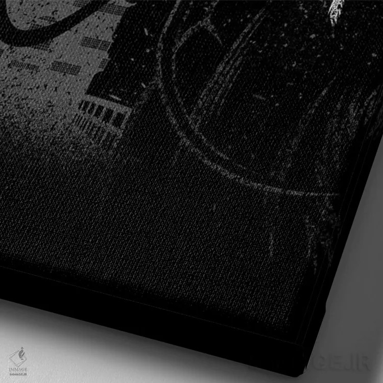 تابلو سوار بر اژدها اثر آلبرتو پرز - نمای نزدیک بافت بوم