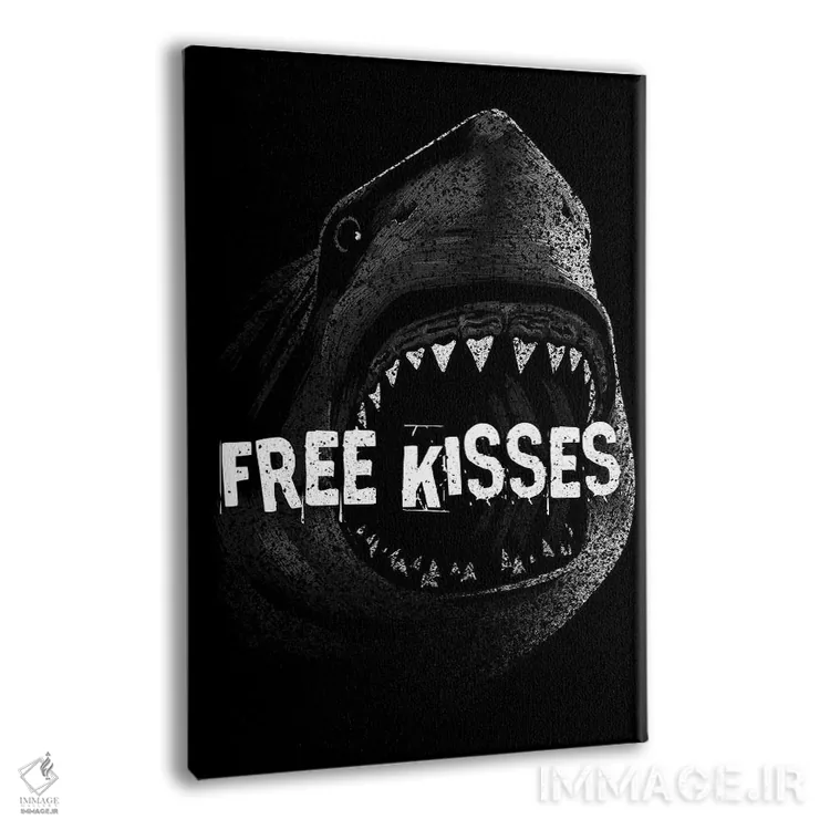 تابلو کوسهٔ بوسه رایگان اثر آلبرتو پرز - نمای پرسپکتیو محصول