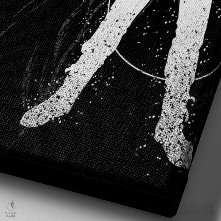 تابلو موتورسوار در نئوتوکیو اثر آلبرتو پرز - نمای نزدیک بافت بوم