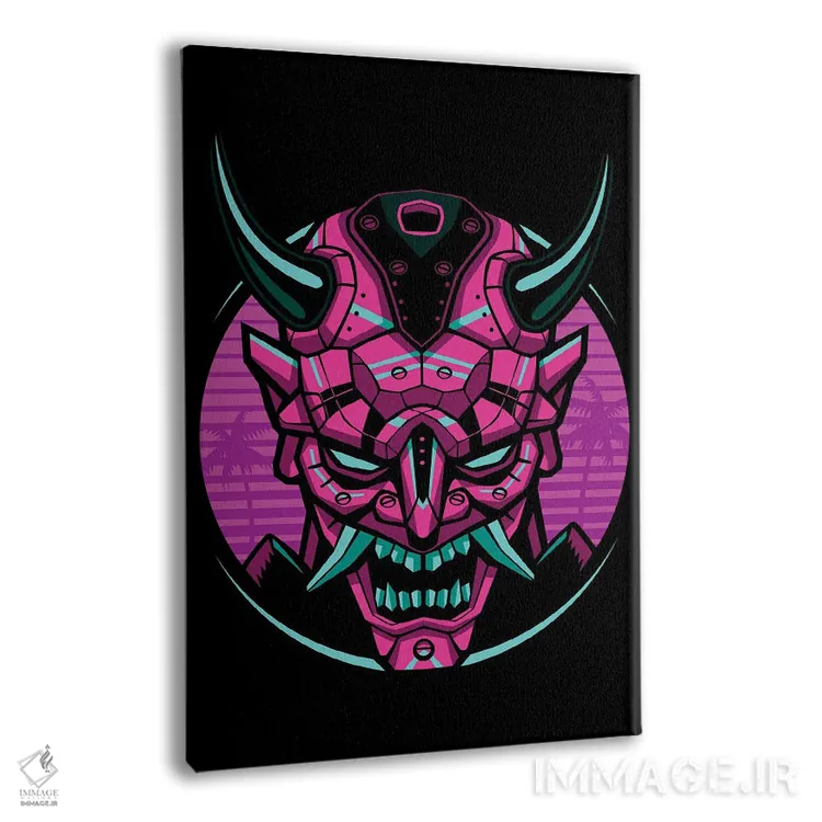 تابلو سامورایی مکانیکی با سبک قدیمی اثر آلبرتو پرز - نمای پرسپکتیو محصول