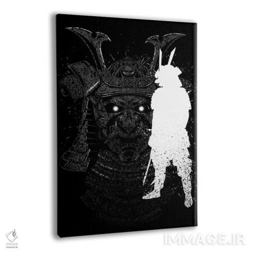 تابلو نقاشی سامورایی با جوهر اثر آلبرتو پرز - نمای پرسپکتیو محصول