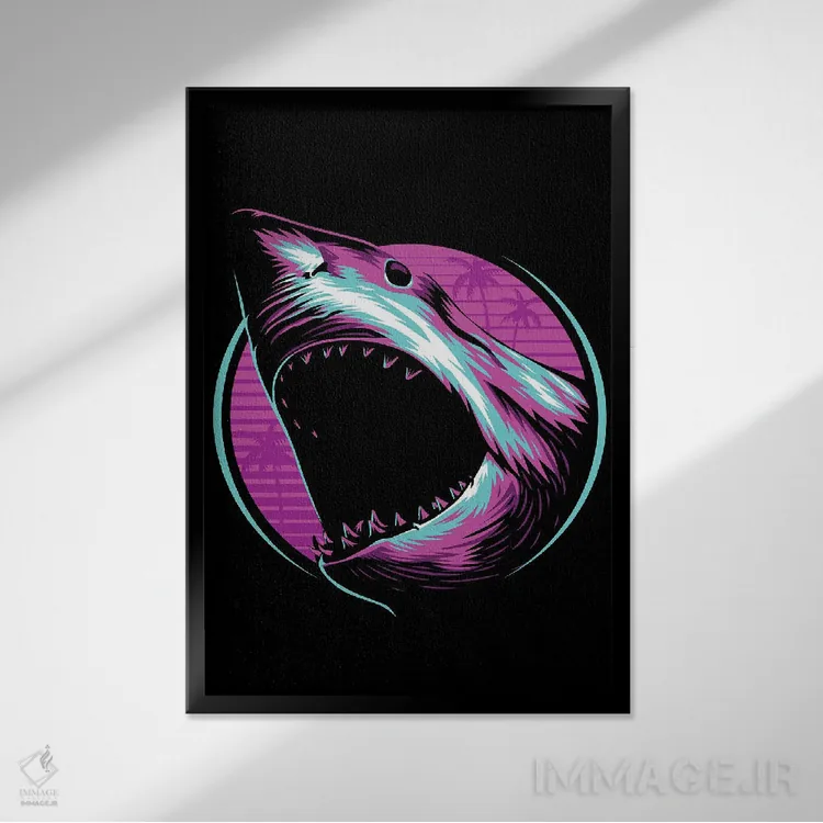 تابلو کوسهٔ سبک قدیمی اثر آلبرتو پرز - نمای قابدار مشکی