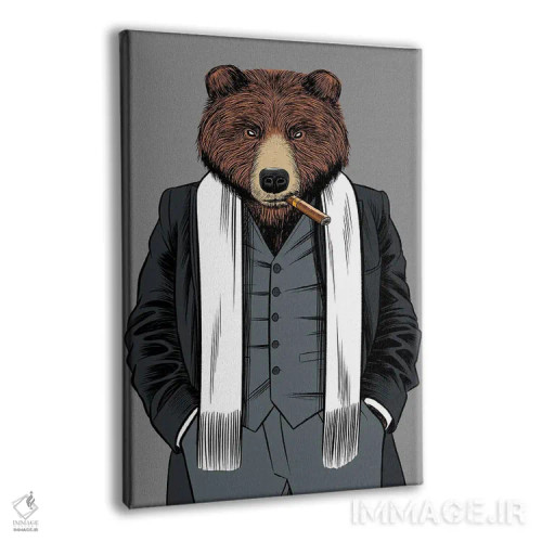 تابلو خرس گنگستر اثر آلبرتو پرز - نمای پرسپکتیو محصول
