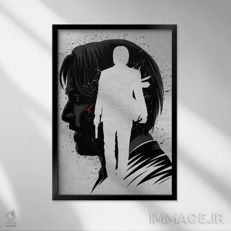 تابلو ویک جوهری اثر آلبرتو پرز - نمای قابدار مشکی