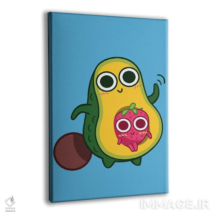 تابلو آووکادو و توتفرنگی اثر آلبرتو پرز - نمای پرسپکتیو محصول