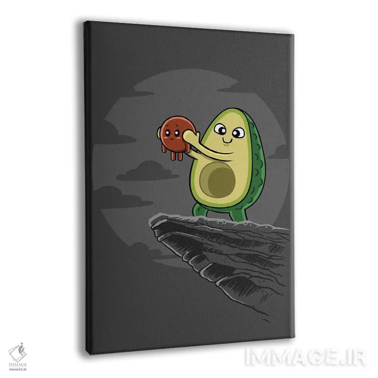 تابلو پادشاه آووکادو اثر آلبرتو پرز - نمای پرسپکتیو محصول