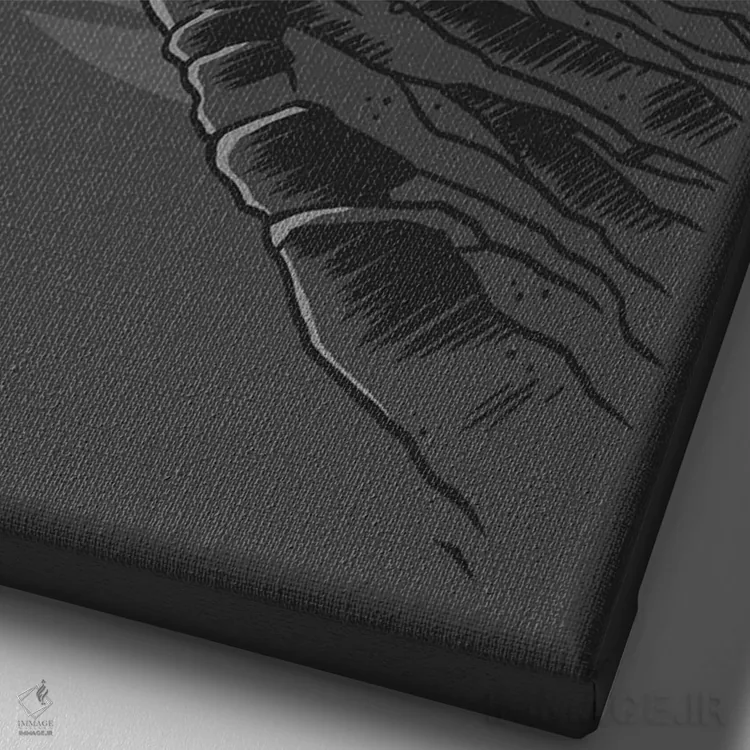 تابلو پادشاه آووکادو اثر آلبرتو پرز - نمای نزدیک بافت بوم