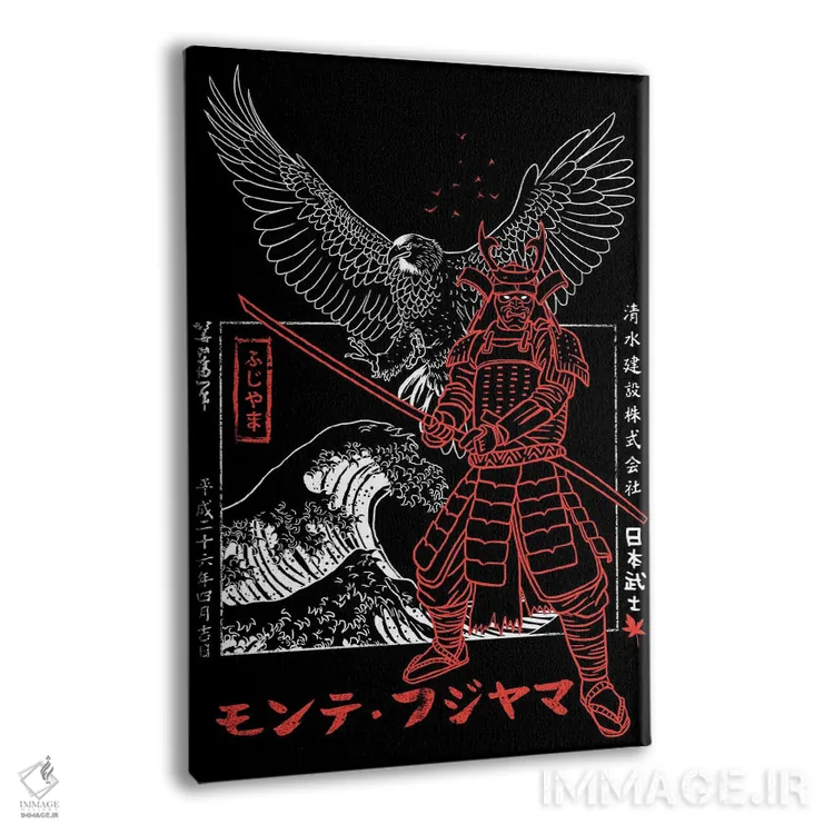 تابلو حمله عقاب سامورایی اثر آلبرتو پرز - نمای پرسپکتیو محصول
