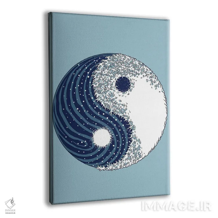 تابلو موج بزرگ یین و یانگ اثر آلبرتو پرز - نمای پرسپکتیو محصول