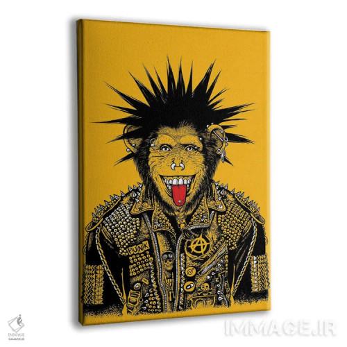 تابلو شامپانزه پانکی اثر آلبرتو پرز - نمای پرسپکتیو محصول