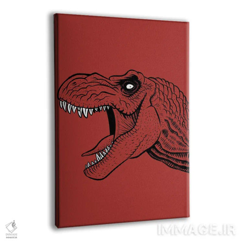 تابلو تاتوی تیرکس اثر آلبرتو پرز - نمای پرسپکتیو محصول