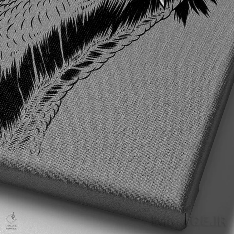 تابلو ولاسیرپتور تاجدار پانکی اثر آلبرتو پرز - نمای نزدیک بافت بوم