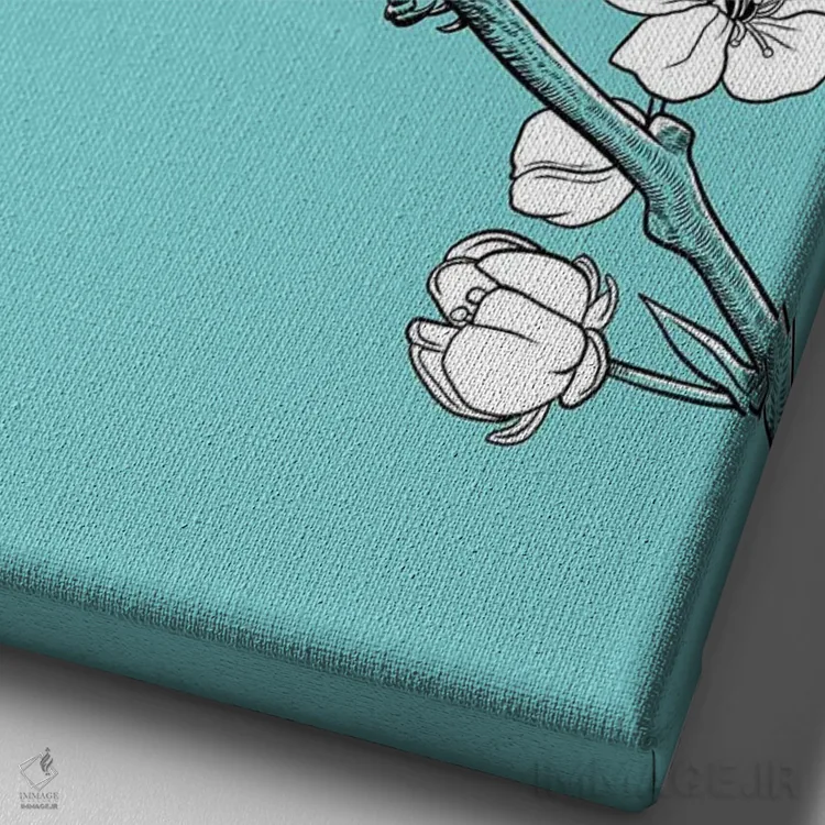 تابلو گنجشک تاجدار بر شاخهای در ژاپن اثر آلبرتو پرز - نمای نزدیک بافت بوم