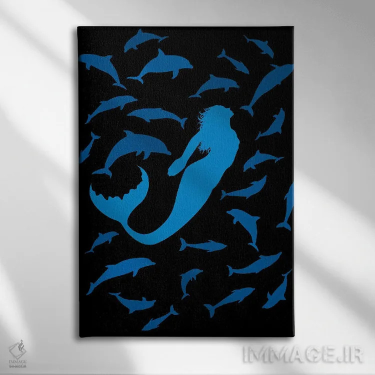 تابلو پری دریایی اثر آلبرتو پرز - نمای روبهرو روی دیوار