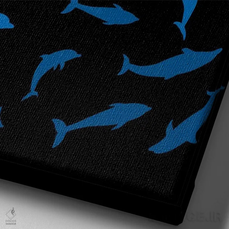 تابلو پری دریایی اثر آلبرتو پرز - نمای نزدیک بافت بوم