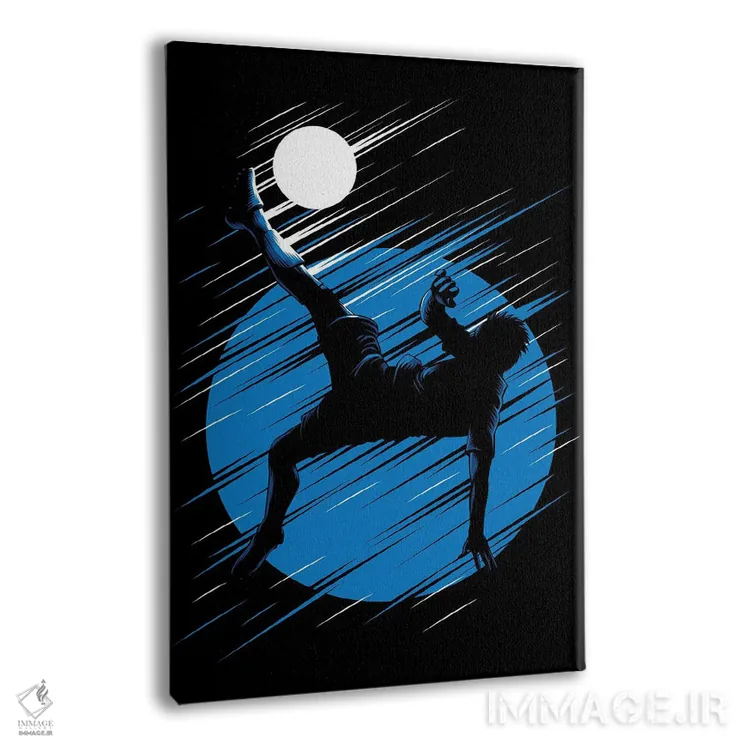 تابلو شوت قیچی برگردان (فوتبال) اثر آلبرتو پرز - نمای پرسپکتیو محصول