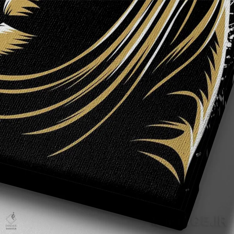 تابلو بودای طلایی اثر آلبرتو پرز - نمای نزدیک بافت بوم