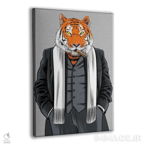تابلو ببر گانگستر اثر آلبرتو پرز - نمای پرسپکتیو محصول