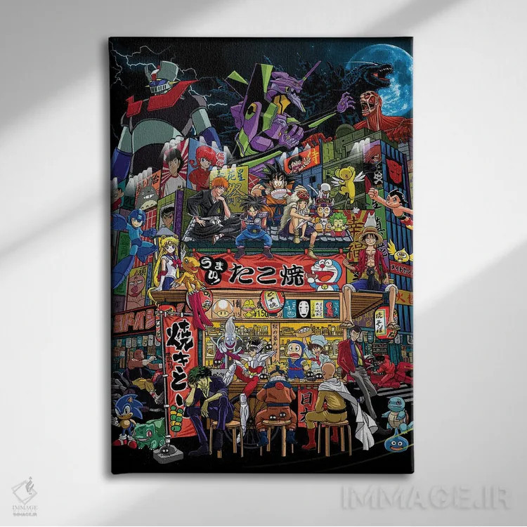 تابلو یک روز عادی در ژاپن اثر آلبرتو پرز - نمای روبهرو روی دیوار